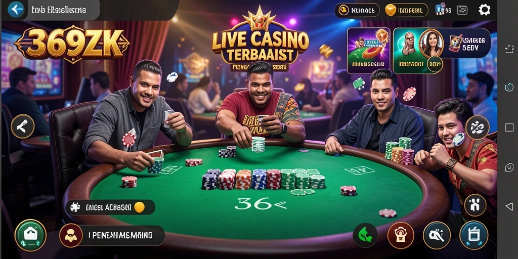 Gameplay seru di aplikasi Live Casino 369ZK.