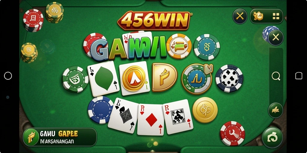 Tampilan gameplay Gaple yang seru dan menarik di 456WIN.