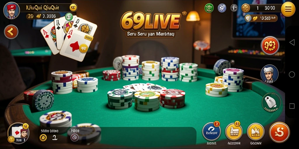 Tampilan gameplay menarik dari 69LIVE QiuQiu.