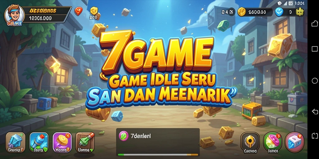 Tampilan gameplay 7GAME dengan elemen Idle yang menarik.
