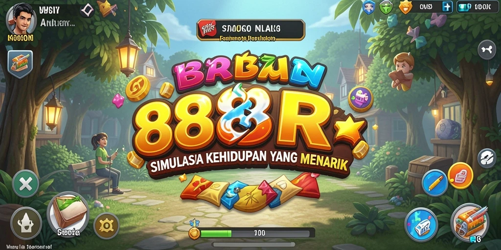 Tampilan gameplay 888R dengan berbagai aktivitas menarik.