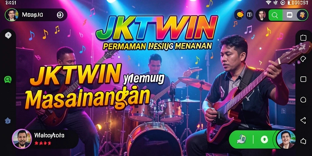 Screenshot JKTWIN menampilkan gameplay musik yang menyenangkan.