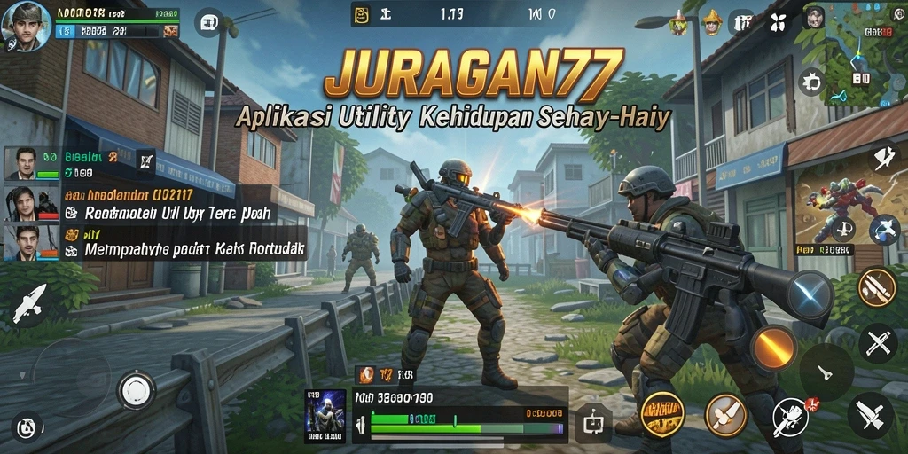 Tampilan antarmuka utama aplikasi JURAGAN77 yang intuitif.
