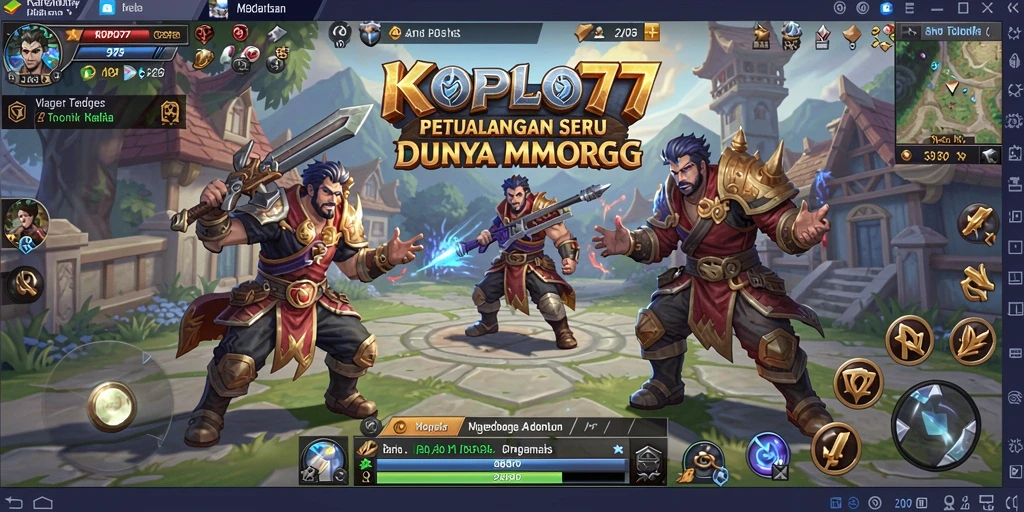 Screenshot KOPLO77 menampilkan aksi seru dalam dunia MMORPG.