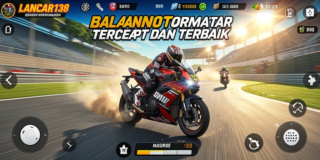 Screenshot gameplay LANCAR138 menampilkan kecepatan adrenalin tinggi.