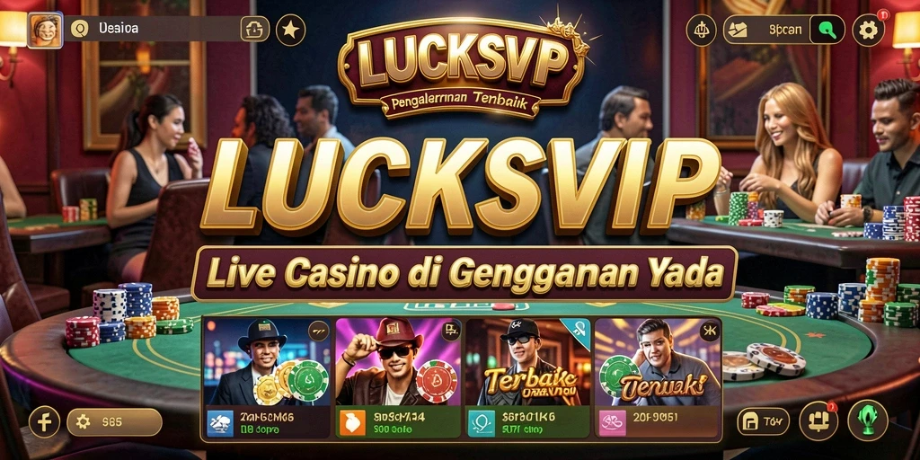 Tampilan gameplay menarik di LUCKSVIP dengan dealer langsung