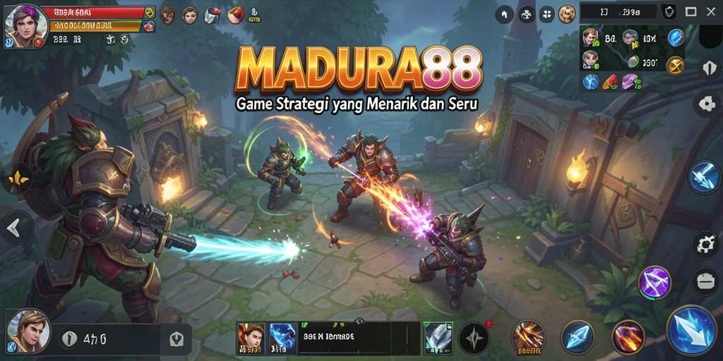 Tangkapan layar gameplay <strong>MADURA88</strong> yang menampilkan strategi mendalam dan kolaborasi pemain.