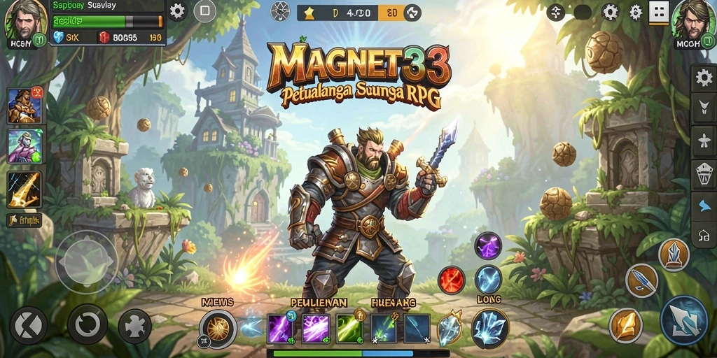 Tampilan gameplay seru dan mendebarkan di MAGNET33.