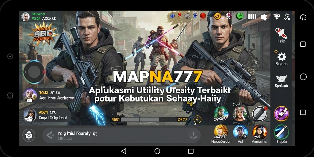 Tampilan utama MAPNA777 memudahkan pengguna mengakses berbagai fitur Utility.