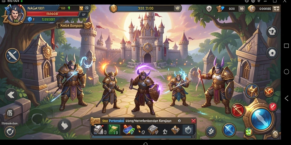 Tampilan gameplay SLG yang menegangkan dan menarik.