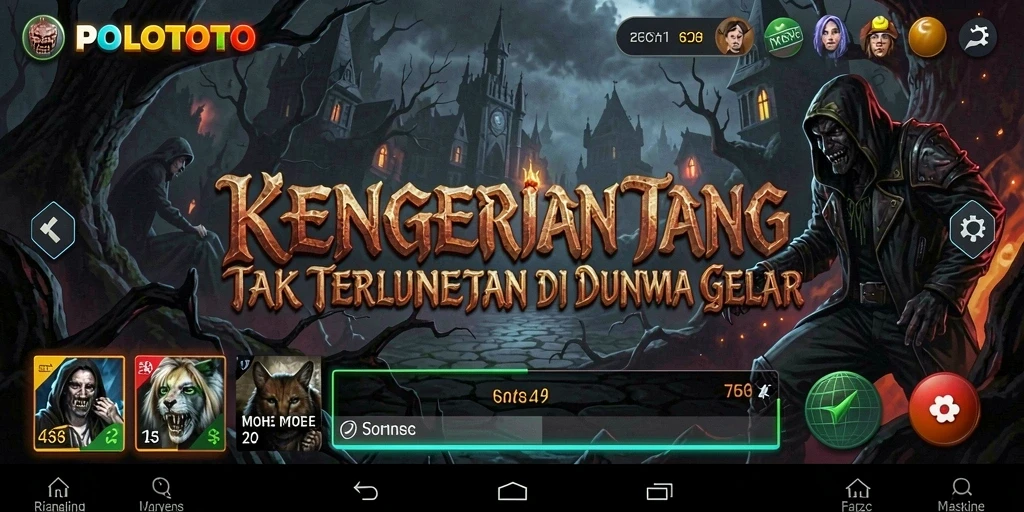 Gameplay POLOTOTO yang menakutkan dengan pemandangan yang kelam.