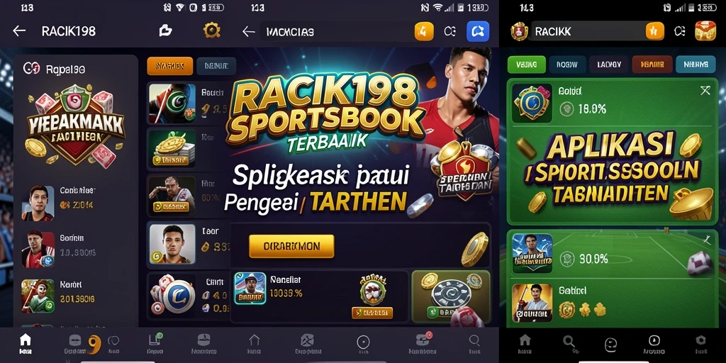 Tampilan gameplay Sportsbook yang mengasyikkan di RACIK198.