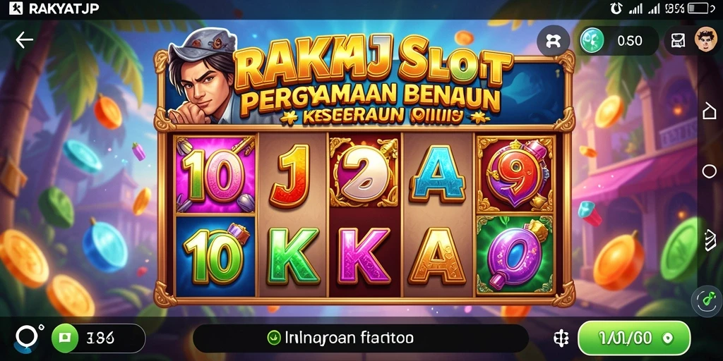 Screenshot gameplay RAKYATJP dengan tampilan slot yang mengesankan.
