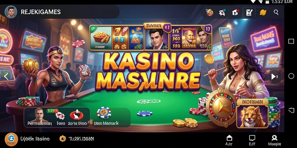 Tampilan menarik dari gameplay Kasino di REJEKIGAMES.